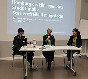 Emilija Tolj, Cornelia Zolghadr und Mounia Müller-Höpken