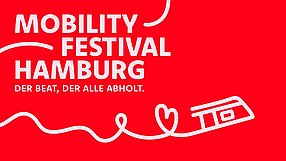 Logo Mobility Festival Hamburg. Untertitel: der Beat, der alle abholt.