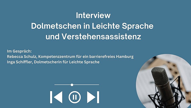 Dekoelement Podcast mit Titel